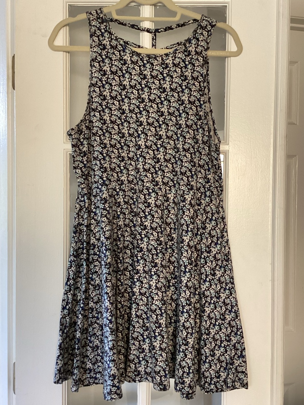 Hollister Floral Cotton mini Dress with lattice back